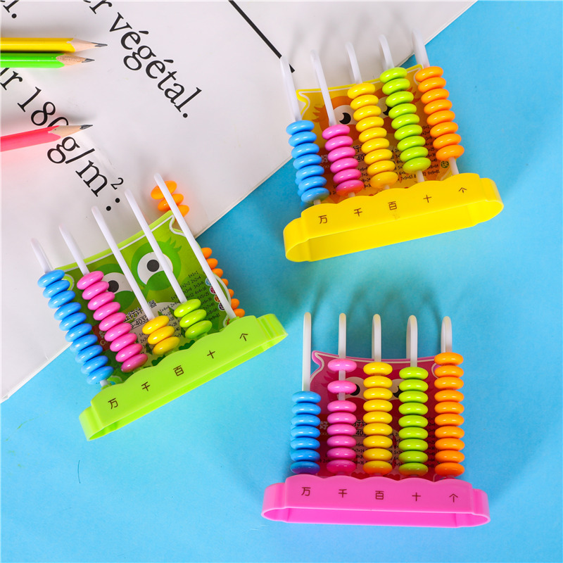 好彩厂家直销5行猫头鹰计数器塑料造型万位档珠心算加减法计数器细节图