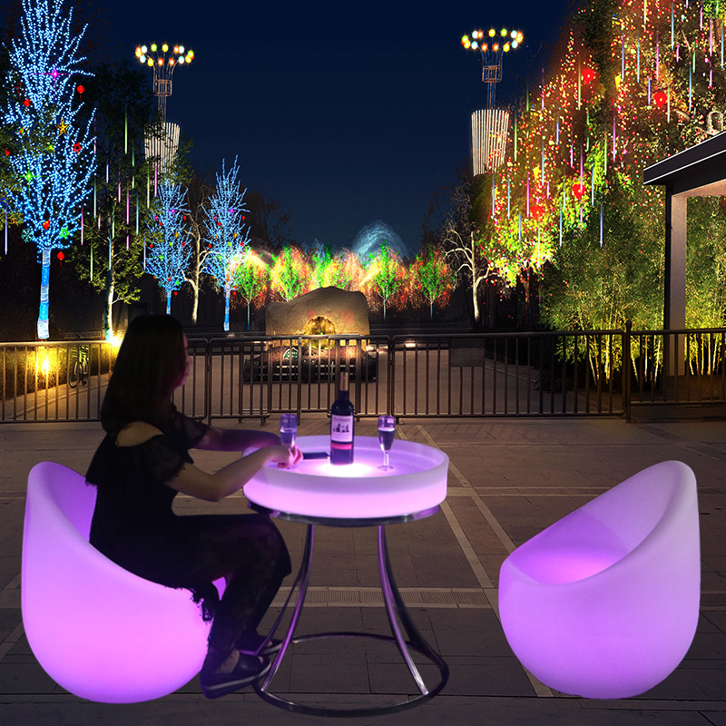 户外金属桌椅实物图