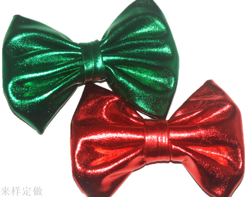 热销4英寸烫金软布蝴蝶结欧美宝宝头饰配件16色批发产品图