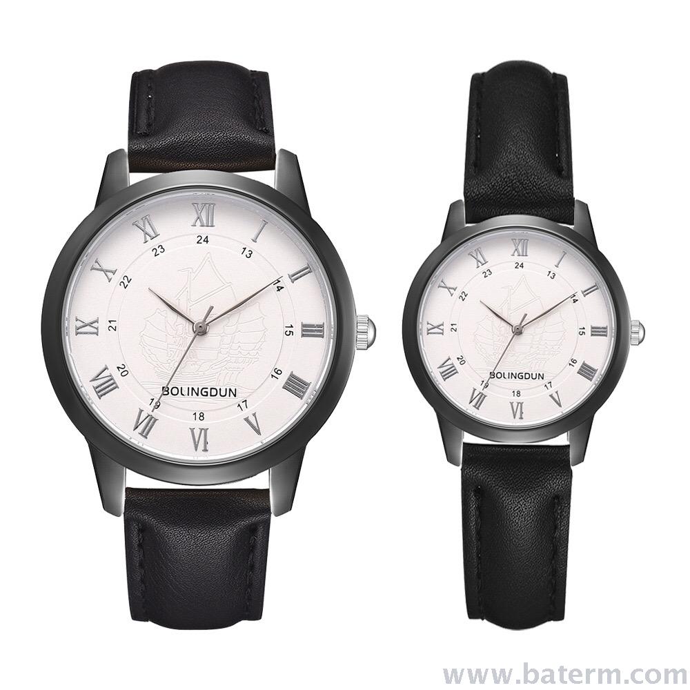Fashionable and popular classic casual business simple men's and women's leather strap couple watches, versatile pair watches Application Scenario