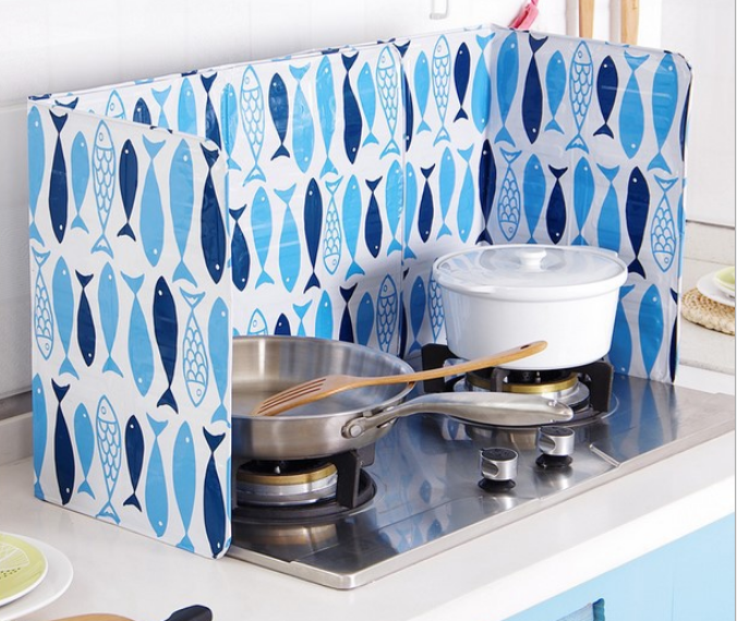 MUKEB oil-proof aluminum foil oil-proof baffle, oil-proof plate for kitchenware, thickened oil-proof plate