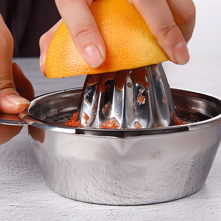Stainless steel juicer, stainless steel manual small juicer, lemon and orange juicer, kitchen small tools Specification image