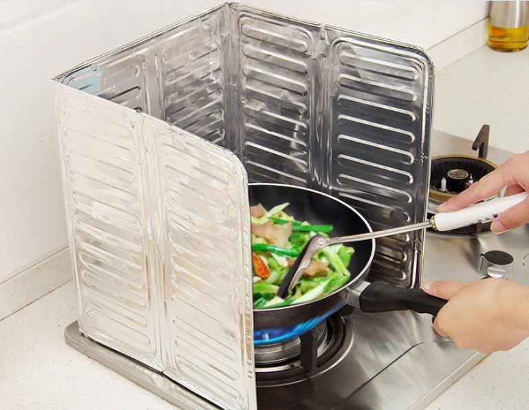 Kitchen oil-proof aluminum foil plate gas stove, kitchen gas stove oil-proof plate, anti-oil splash plate, stove enclosure plate