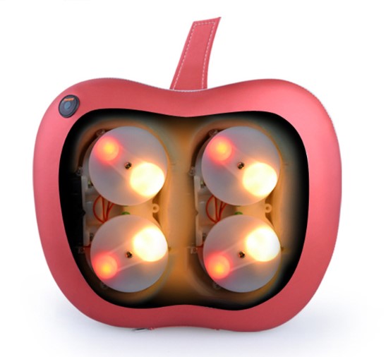 Vehicle-mounted home multi-functional shoulder massage pillow to relieve fatigue, apple-shaped shoulder and neck treatment device Specification image