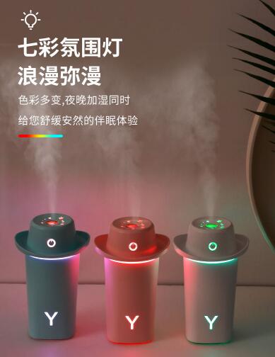 Mini USB sombrero humidificador a bordo escritorio dormitorio hidratación humidificador Application Scenario