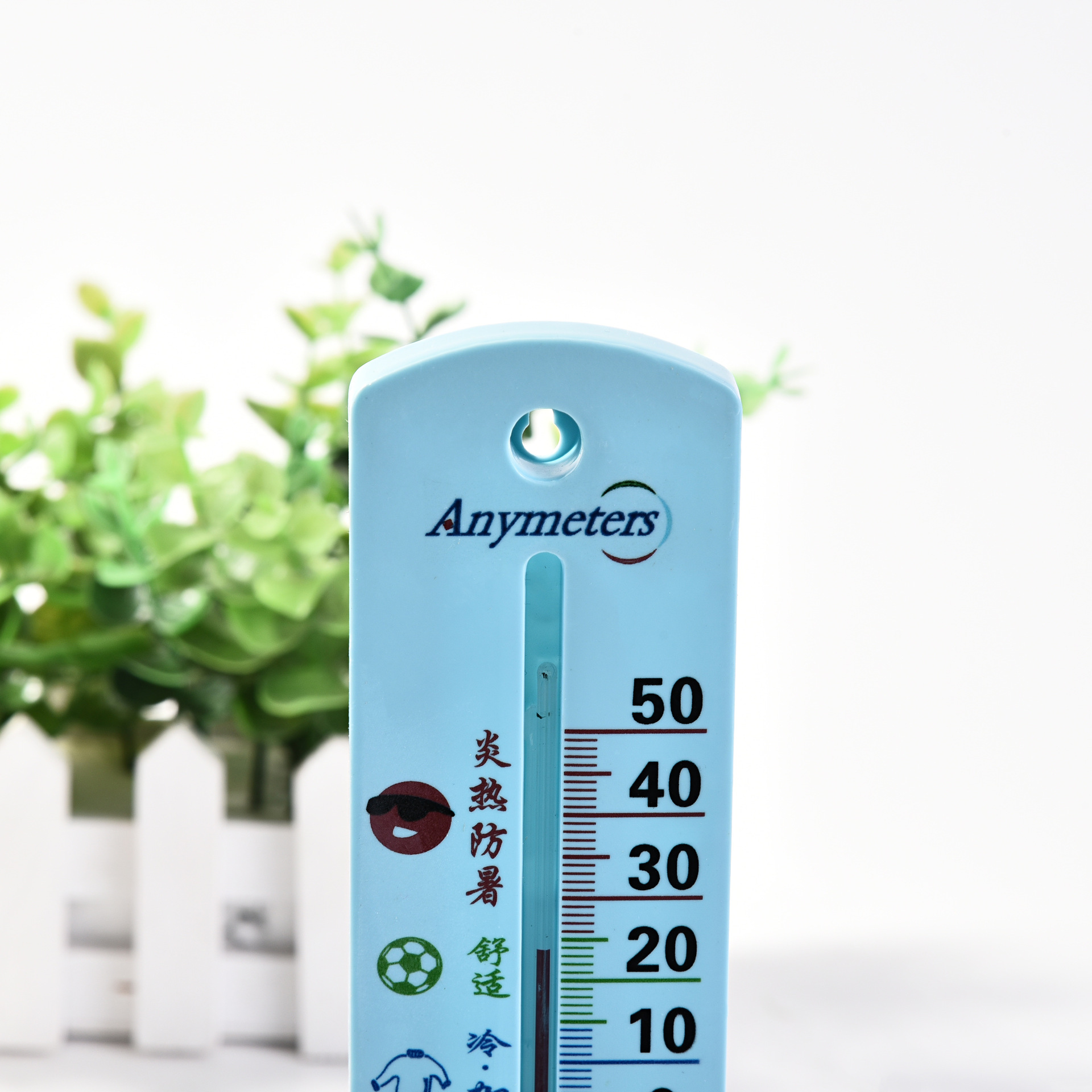 337英文干湿玻璃管子温度计双金属温度表棒式温度计细节图