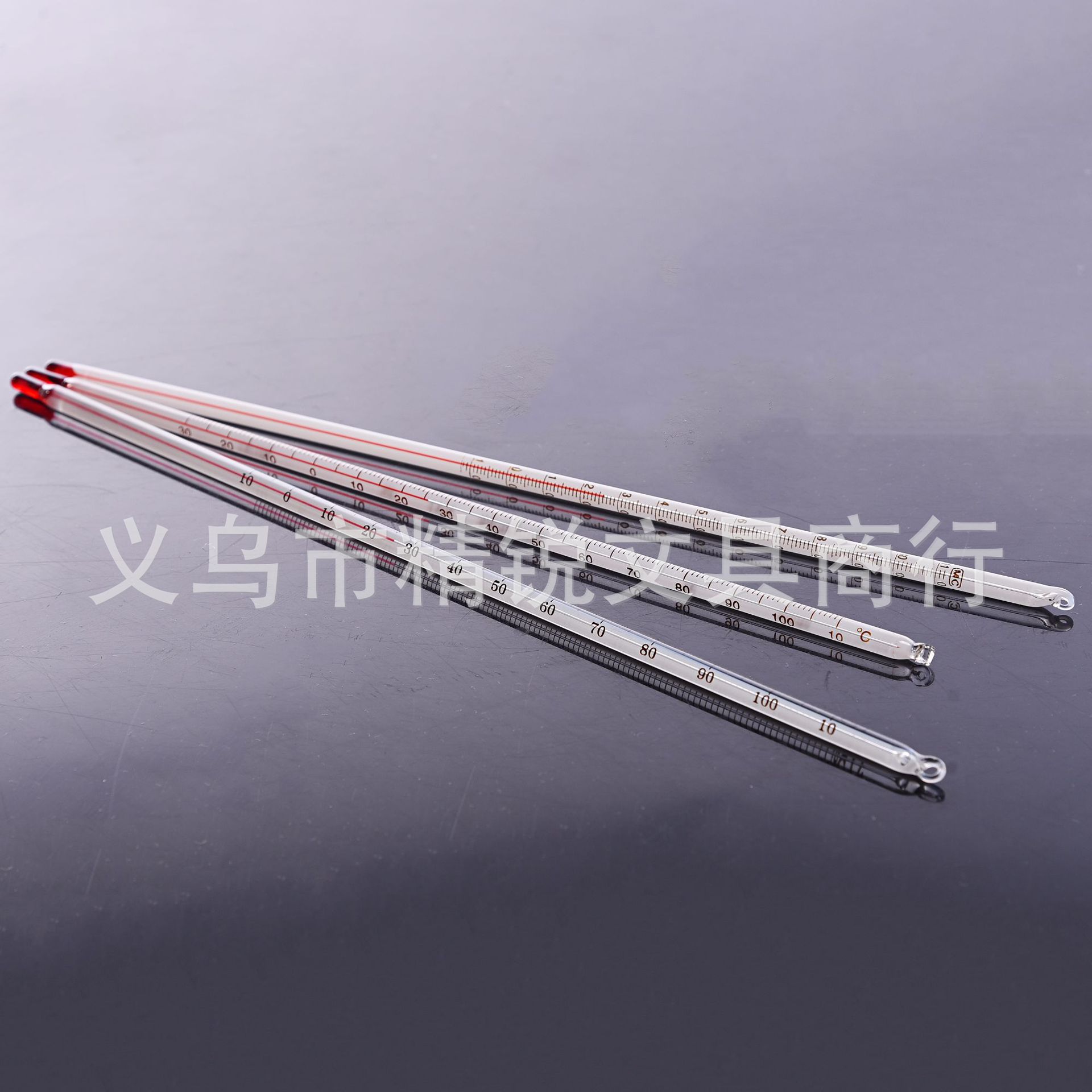 玻璃棒式温度计玻璃温度计-10-110方管子玻璃棒温度计产品图