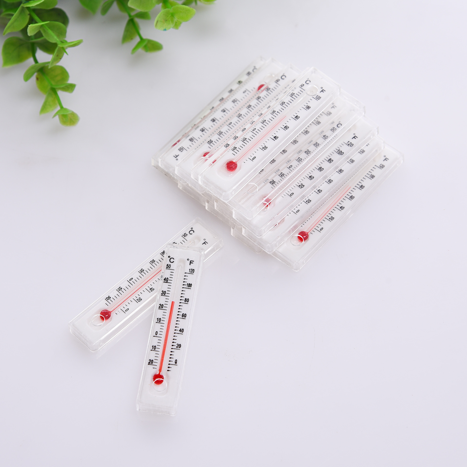 厂家直接销售 价格 温度计 玻璃温度计 小铝片温度计细节图