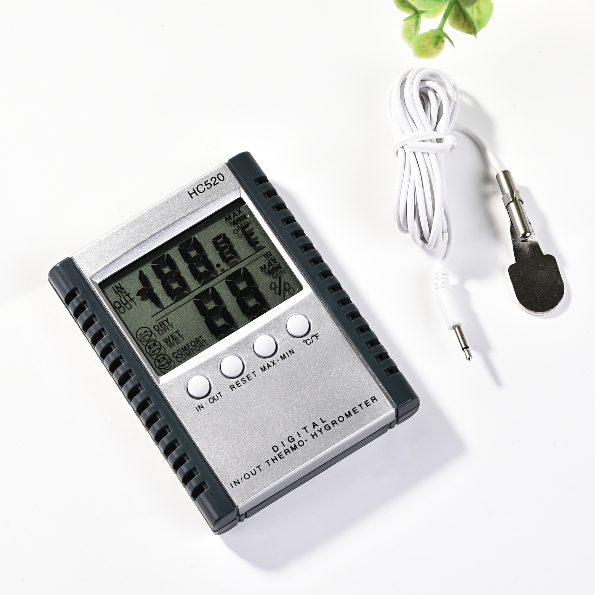 Digital thermometer HC520 electronic temperature and humidity meter, direct sales from the manufacturer of indoor and outdoor temperature and humidity meters details Picture