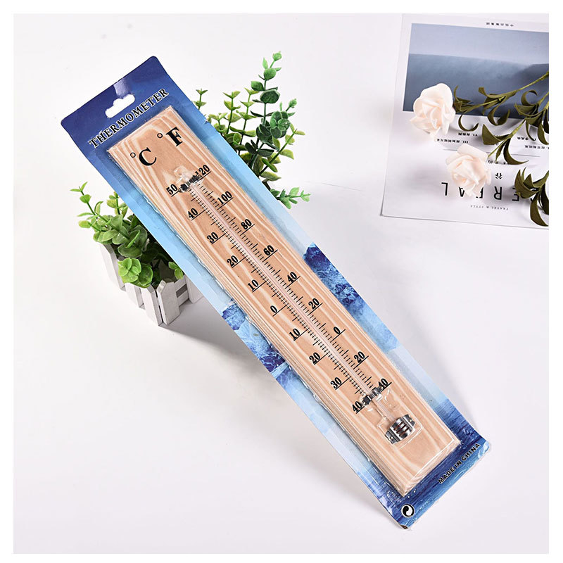 Factory direct sales of wooden thermometers, large 40cm wooden board thermometers, physical health wooden thermometers Application Scenario