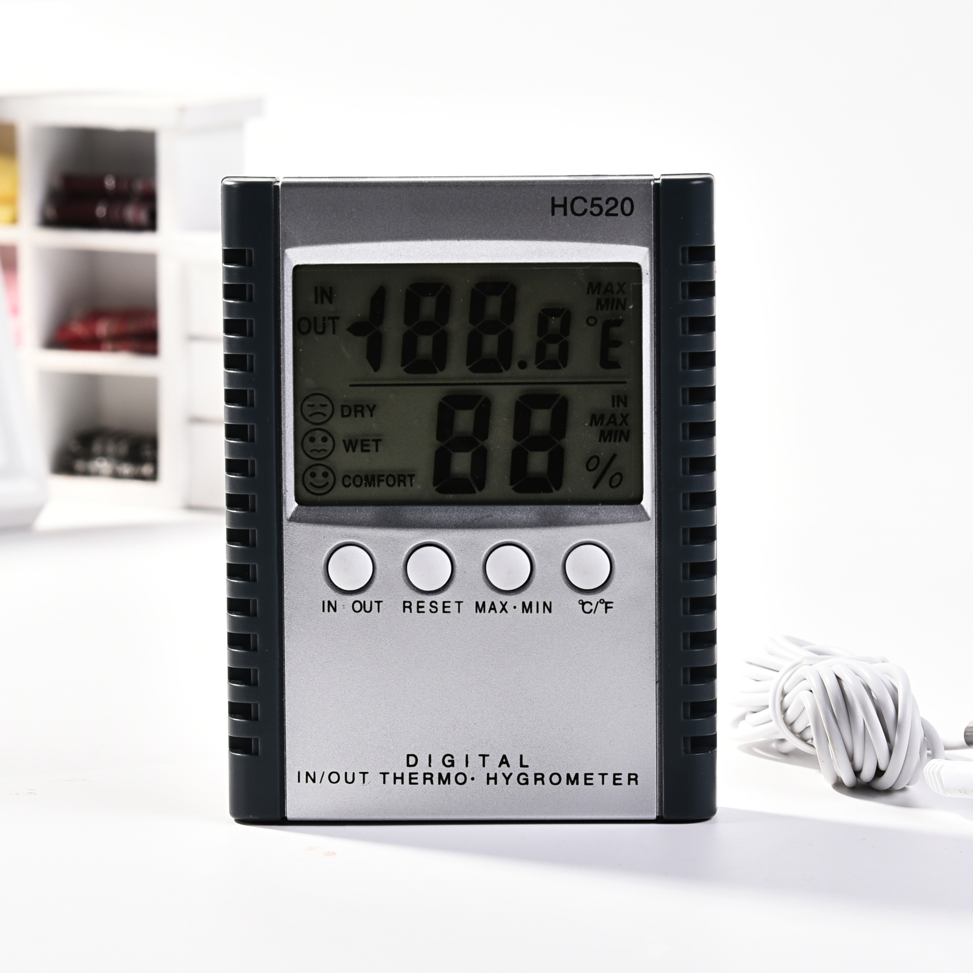 Digital thermometer HC520 electronic temperature and humidity meter, direct sales from the manufacturer of indoor and outdoor temperature and humidity meters