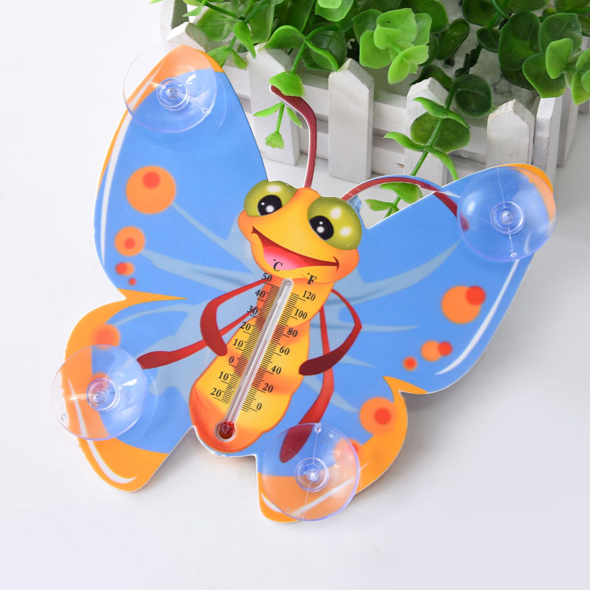 Factory direct sales of outdoor cute thermometers, butterfly thermometers, and outdoor garden thermometers details Picture