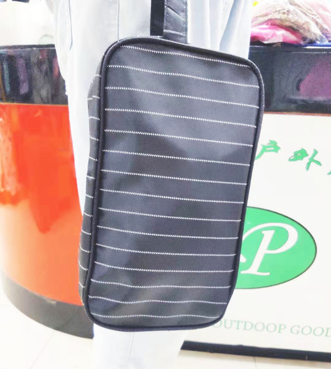 箱包男士包包手提包收纳包手拿包条纹化妆包细节图