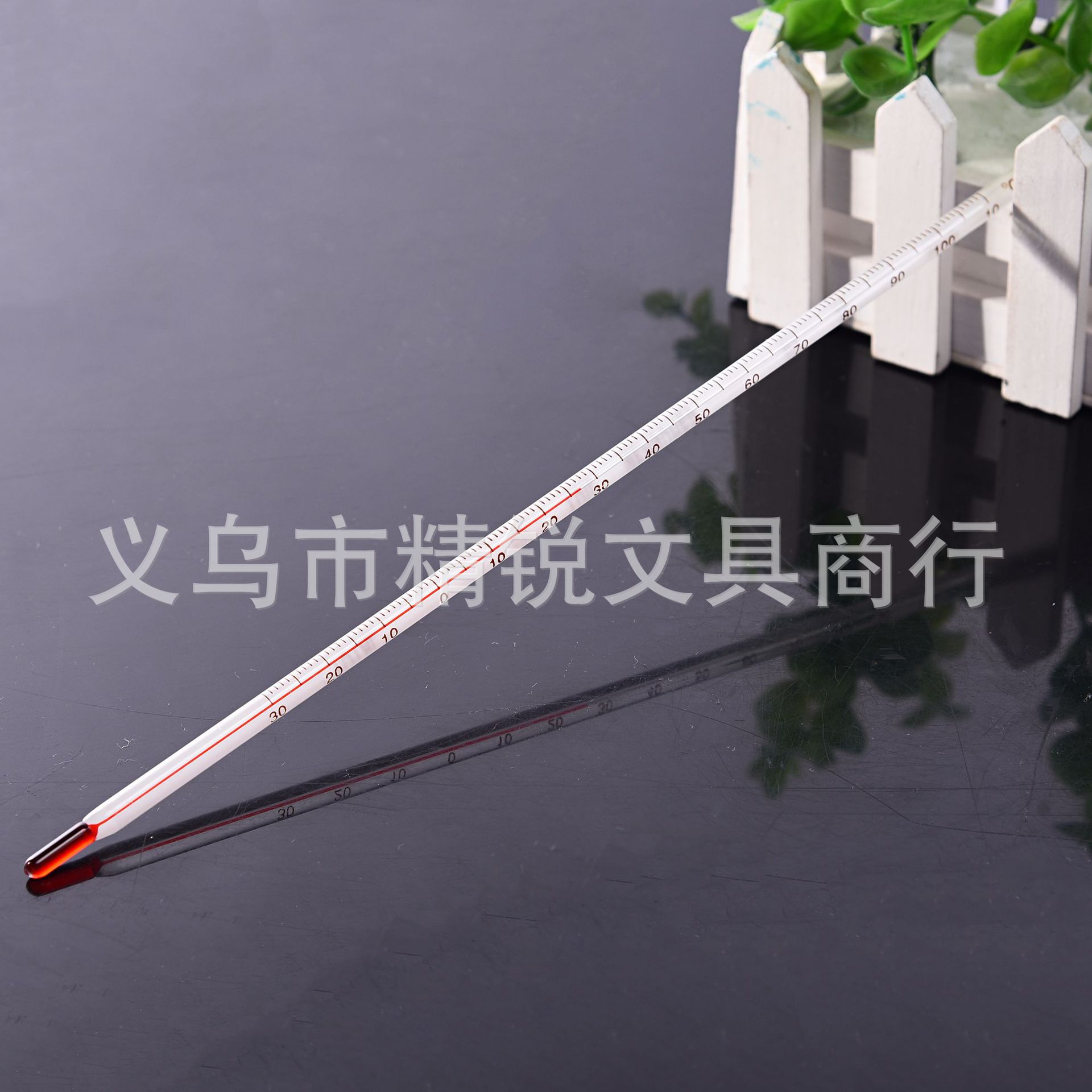 玻璃棒式温度计玻璃温度计-10-110方管子玻璃棒温度计细节图