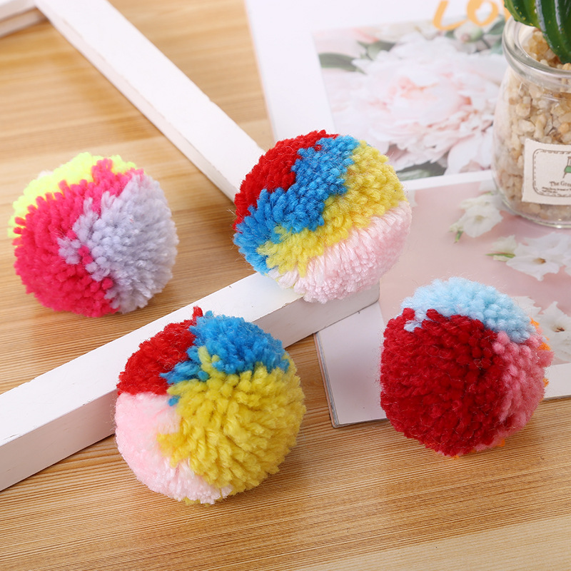 2019 Machine Round Color Hairball High-Grade Accessories Mixed Color Plush High Elastic Decorative Hairball Manufacturers Direct Sales Specification drawing