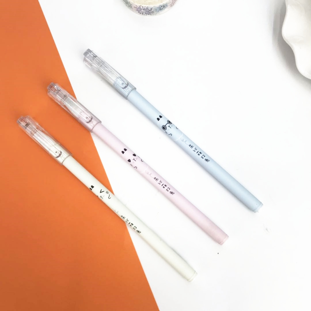 Wanbang 9077 Student gel Pen Exam Special 0.5mm cartoon creative gift acrylic stand Cute rabbit details Picture