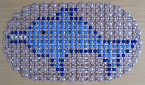 Toilet shower room bathroom non-slip pad cartoon water beads bathtub non-slip pad bath mat wholesale sources thumbnail