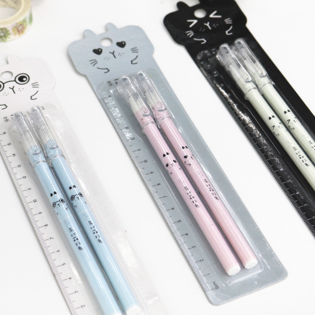 Wanbang 9077 Student gel Pen Exam Special 0.5mm cartoon creative gift acrylic stand Cute rabbit