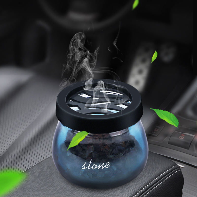 Factory direct sales of car perfume zeolite car aroma diffuser stand, creative stone perfume stand, decorative and fashionable gift Specification image
