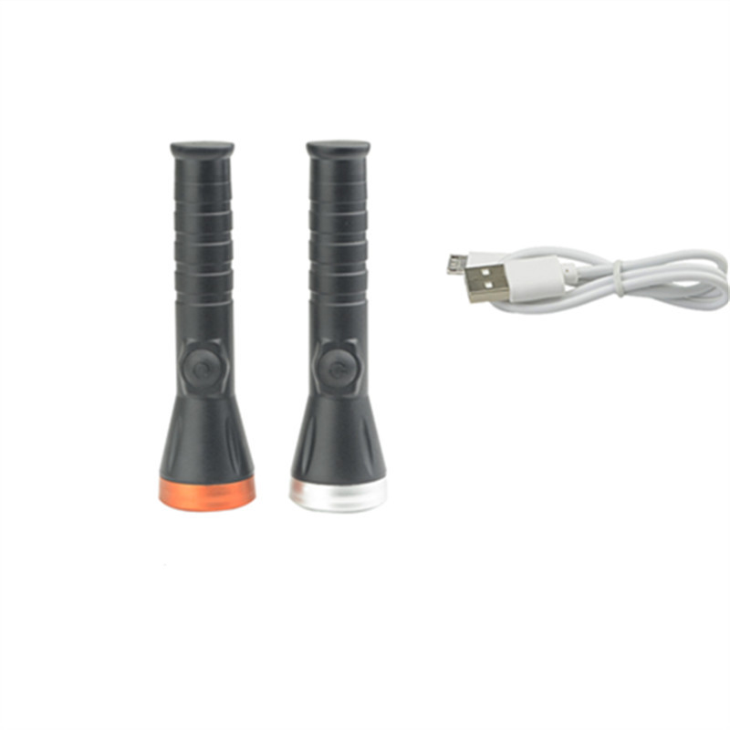 USB内置充电强光手电筒 1W高亮led小手电筒 礼品定制logo厂家直销