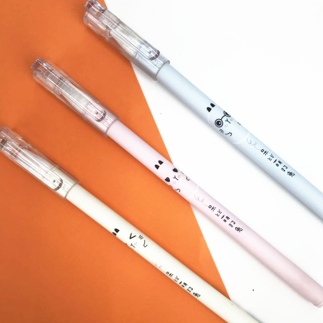 Wanbang 9077 Student gel Pen Exam Special 0.5mm cartoon creative gift acrylic stand Cute rabbit Specification image