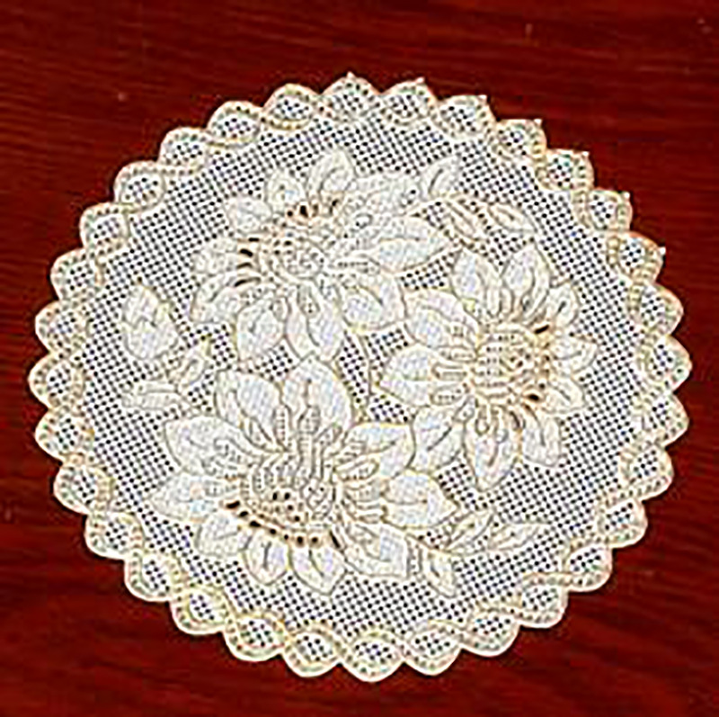 Pan mat Gold patterned heat insulation mat Thread round place mat coaster hand-woven table top non-slip bowl mat thumbnail