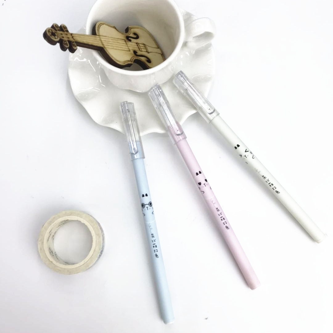 Wanbang 9077 Student gel Pen Exam Special 0.5mm cartoon creative gift acrylic stand Cute rabbit Application Scenario