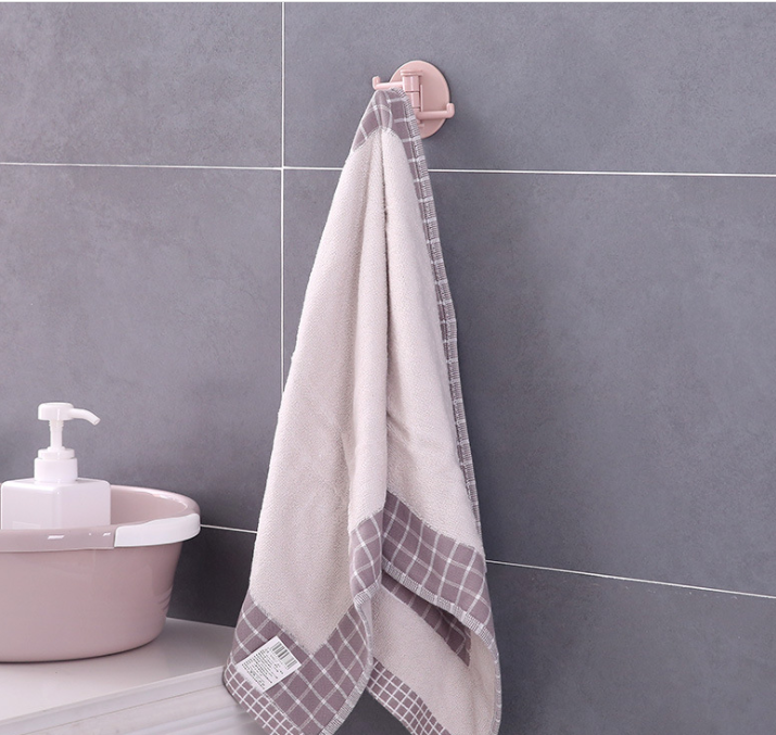 Nordic-style strong, seamless adhesive hook, nail-free, load-bearing 3-piece rotating hook, kitchen and bathroom wall hanging hook Specification image