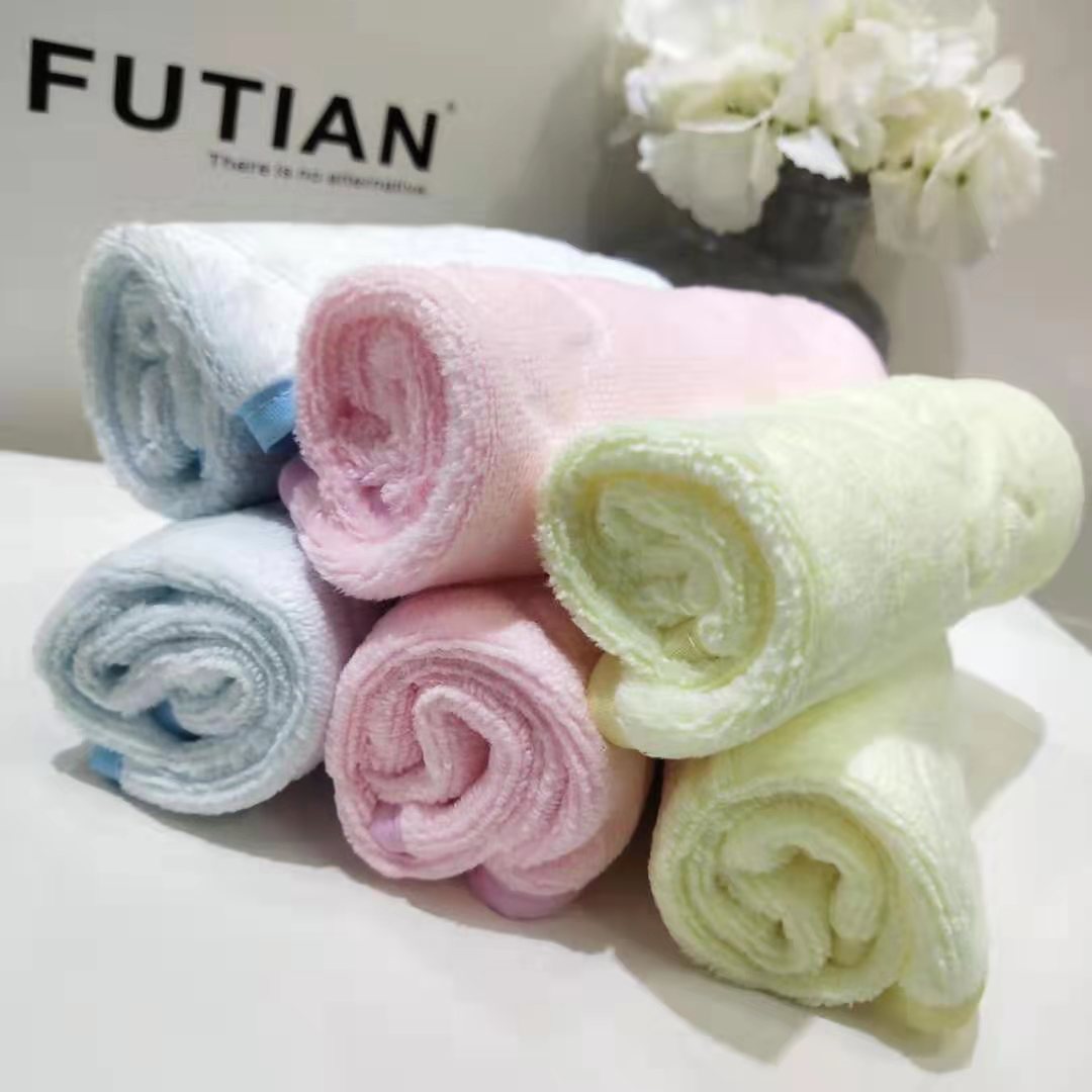 Yiwu Selection Futian - micro fiber square towel baby children face towel saliva towel soft absorbent face towel