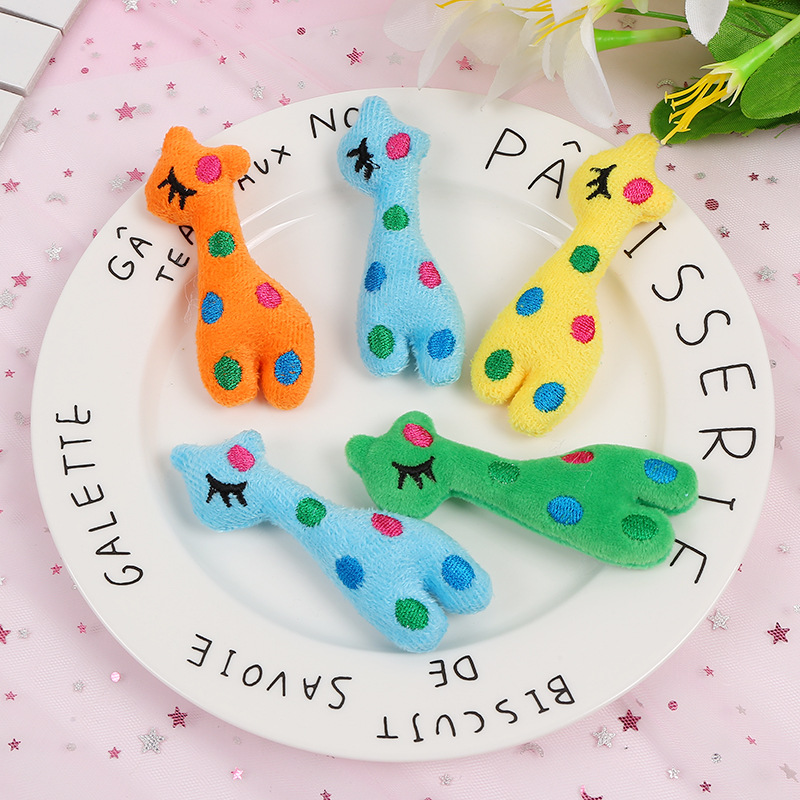 Children's Hair Accessories Diy Handmade Materials Cloth Cartoon Animal Cloth Flower Giraffe Clothing Accessories details Picture