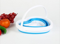 Multifunctional folding basket portable fruit basket for home outdoor picnic