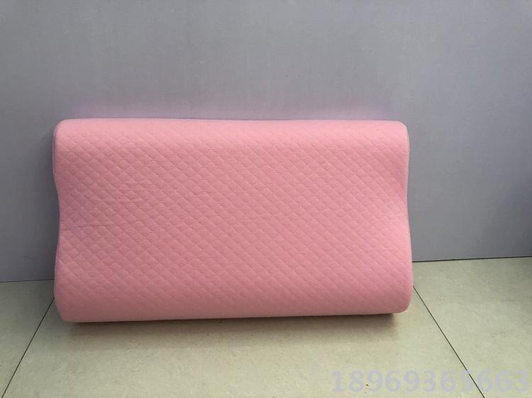 记忆枕韩国日本素色条纹布3050高低枕胀气慢回弹海绵礼品枕头细节图