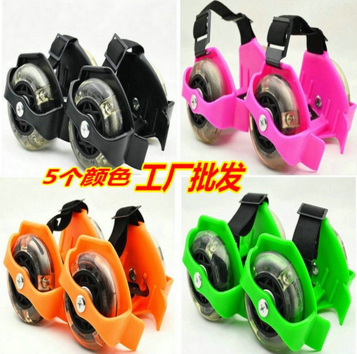 暴走鞋轮滑鞋儿童风火轮溜冰鞋 可调式风火轮暴走鞋图