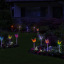 Solar butterfly lamp 7 color cycle LED fiber optic butterfly lamp lawn garden villa landscape lamp decorative lanterns