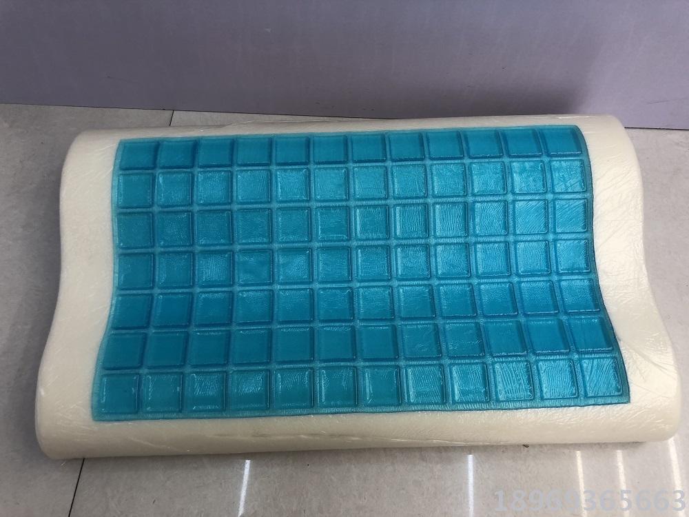 记忆枕中东阿拉伯凉冰垫凝胶白泡泡针织布高低枕海绵记忆枕头
