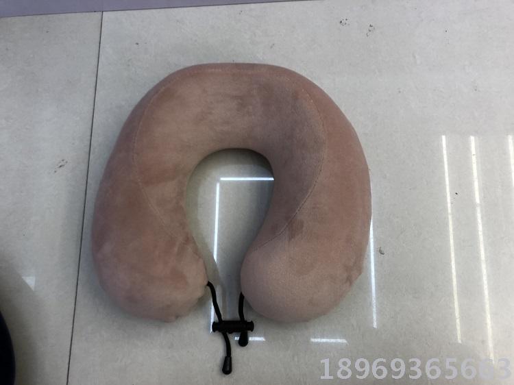 Memory foam Southeast Asian Malaysia Philippines solid color U-shaped slow-rebound neck comfortable gift pillow details Picture