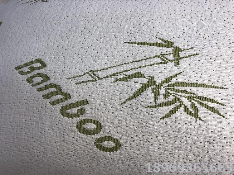 A space-saving, crumpled memory foam, rolled and compressed green bamboo fiber 7145 size bread-shaped memory pillow Application Scenario