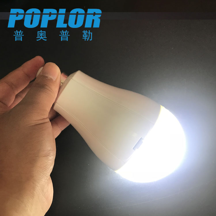 LED intelligent emergency bulb light 15W power outage emergency light battery removable cross-current high-lighted outdoor charging light full figure