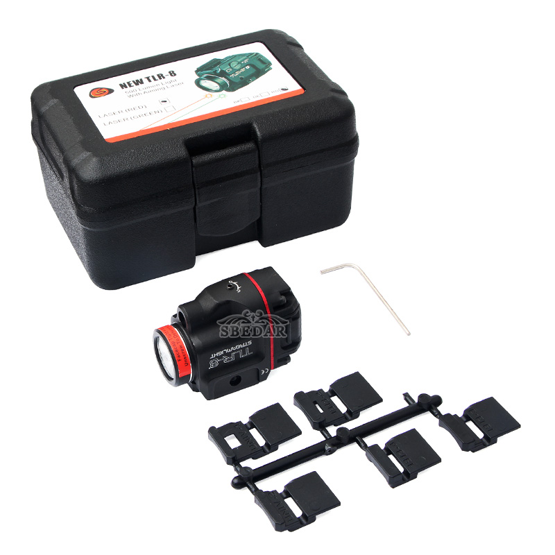 Negro rojo arena LED luz fuerte linterna infrarrojo rojo láser bajo vista Item Picture