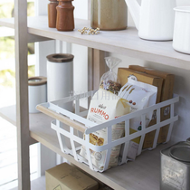 Kitchen iron basket white basket fruit basket creative storage basket