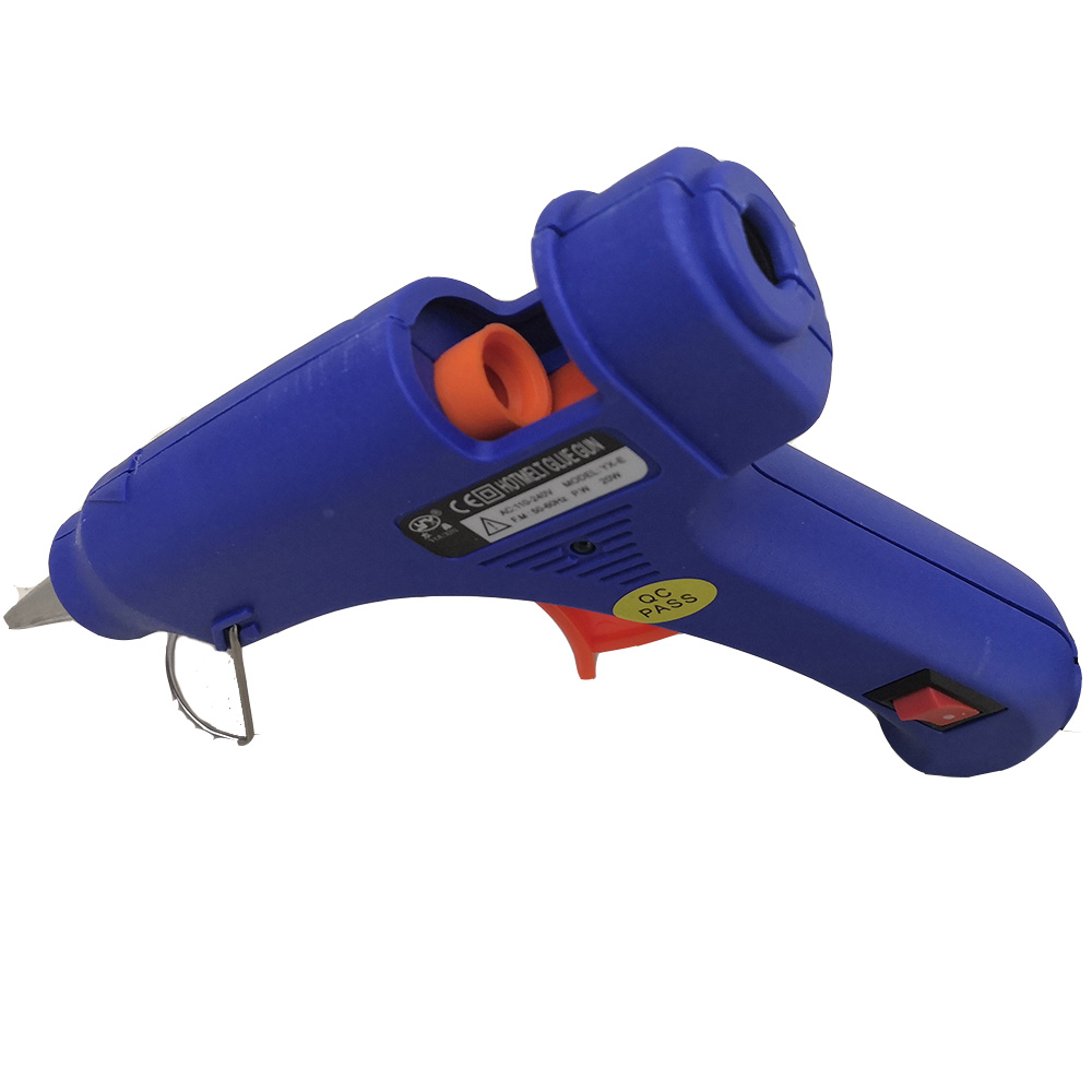 The blue hot melt glue gun is high-power, safe, durable and extremely easy to use