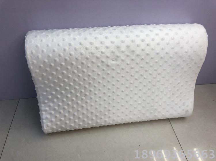 记忆棉5535畅销南美中东伊拉克纯白针织布高低型慢回弹海绵枕头