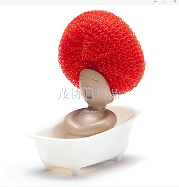 Bathtub Beauty kitchen dishwashing water rack creative kitchen sponge steel wire ball brush steel wire ball storage rack