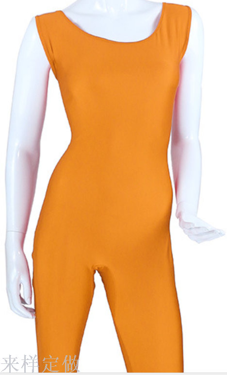 速卖通ebay货源莱卡氨纶性感连体塑身衣健身体操服摔跤服批发白底实物图