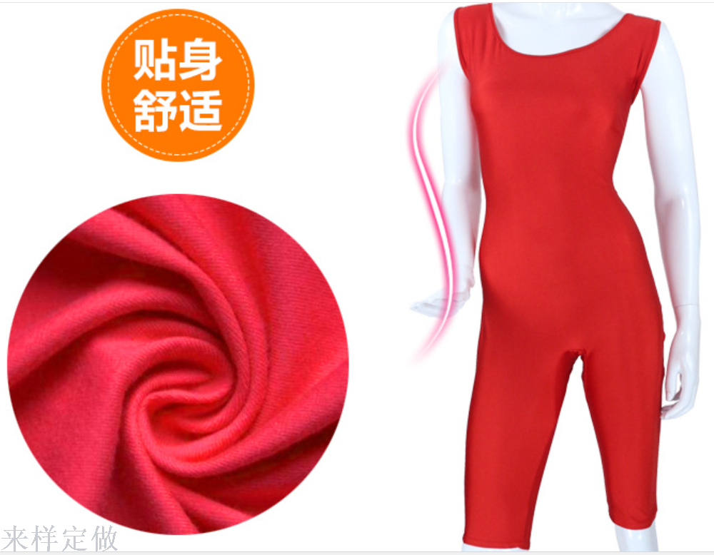 速卖通ebay货源莱卡氨纶性感连体塑身衣健身体操服摔跤服批发产品图