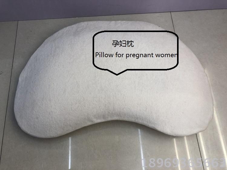 Maternity pillow, memory foam soft side sleeping cushion, maternity side sleeping pillow, crescent-shaped memory foam pillow