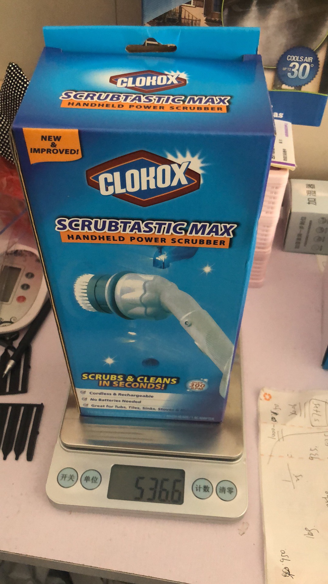 Electric cleaning brush Scrubtastic Max new TV product Portable dust remover for kitchen floors
