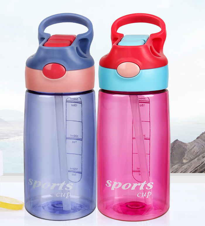 Manufacturer Direct Sales Portable Spring Suction Nozzle Plastic Space Cup 500Ml