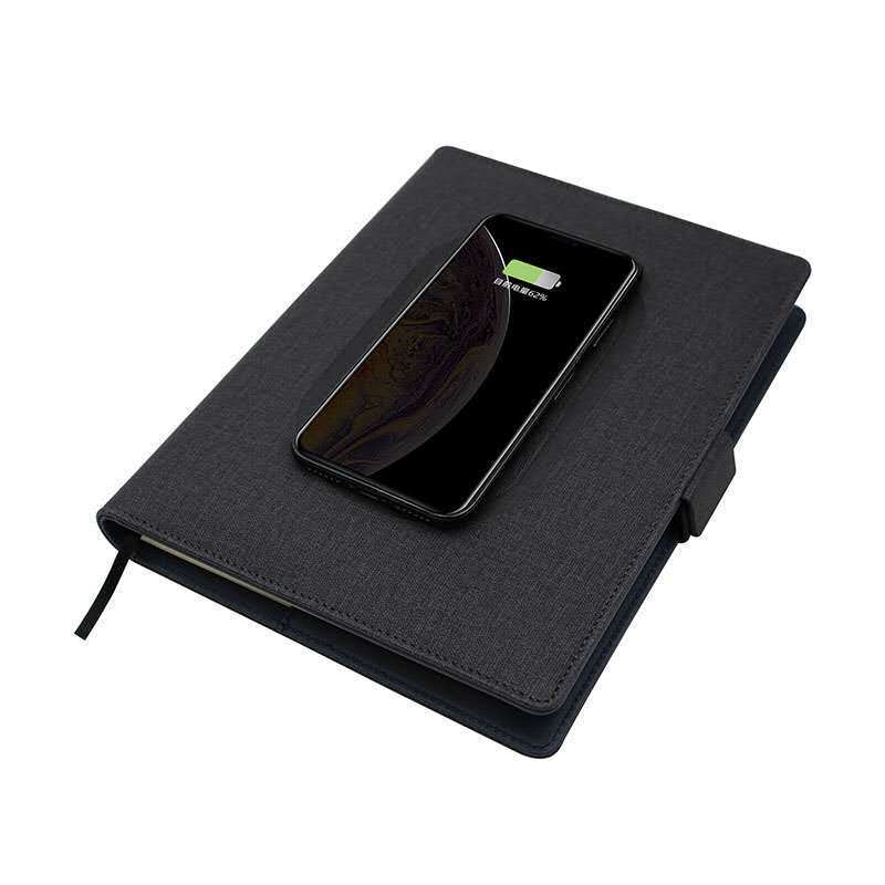 Wireless charging creative multi-functional notebook, customized mobile power bank, business gift box, notebook power bank, wholesale for foreign trade