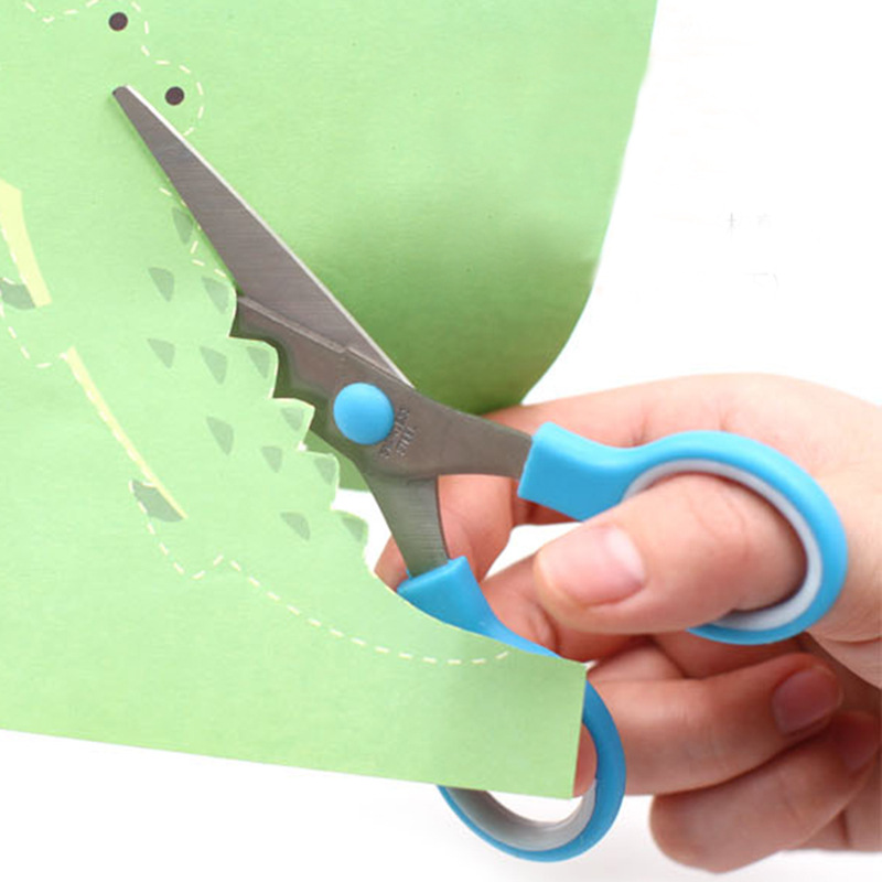 儿童双环剪刀 学生剪美工剪纸工具 幼儿不锈钢剪儿童手工DIY剪刀详情图2